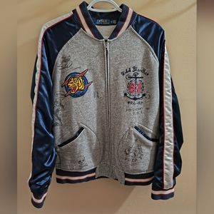 Polo Ralph Lauren Oxford Club 2 Grey Blue Satin Jacket